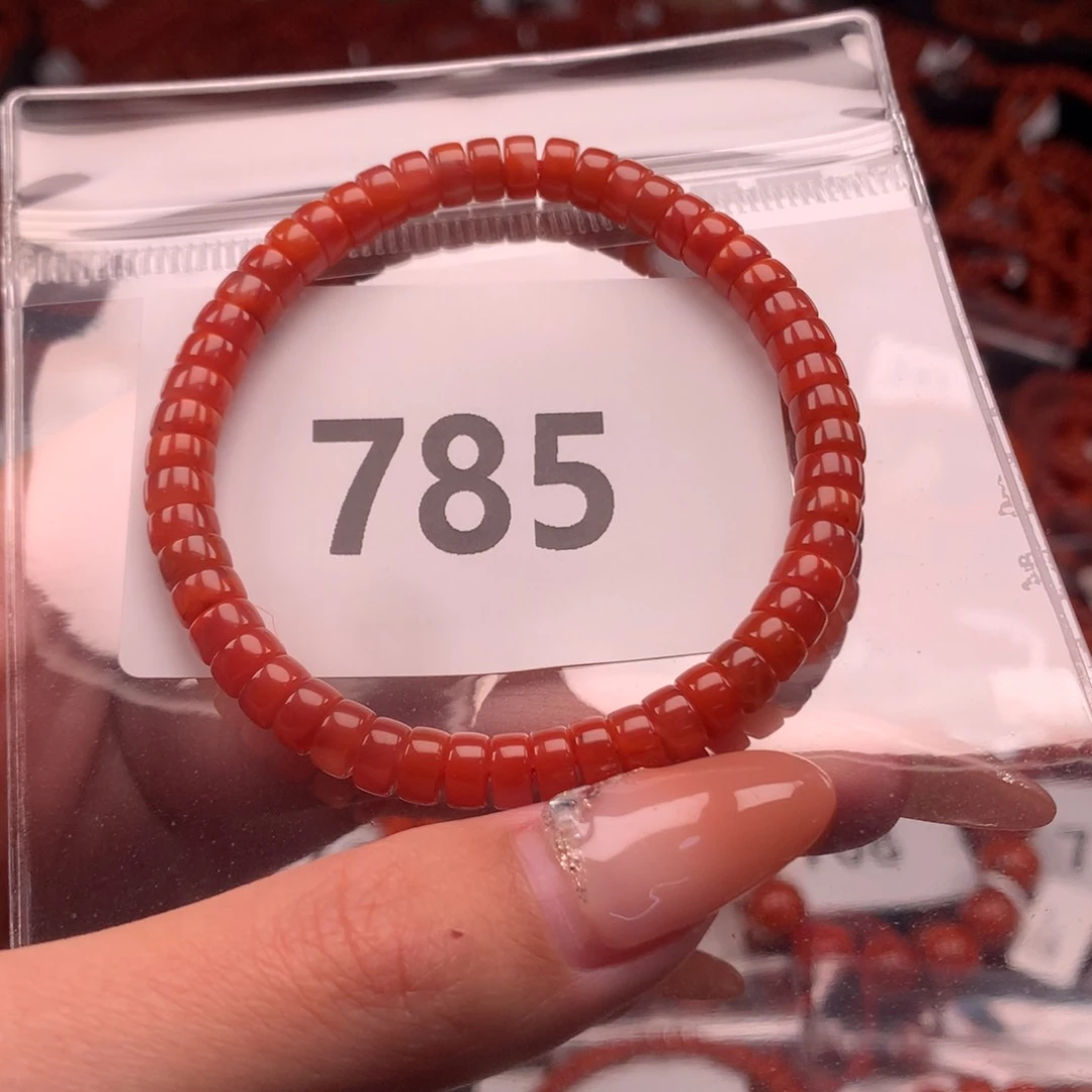 南红玛瑙手链未镶嵌6mm
