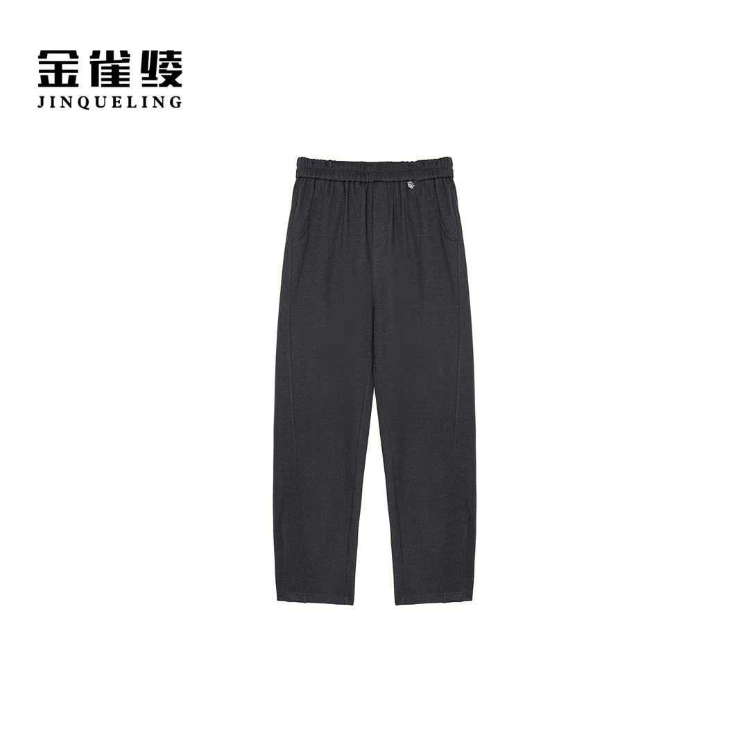 金雀绫【皇冠裤】休闲风舒适百搭设计款加宽加大休闲裤SZA3KL581