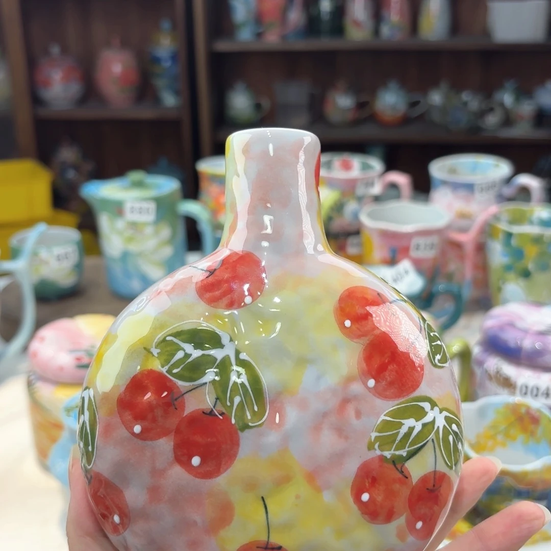 景德镇手绘高温釉下彩陶瓷茶具