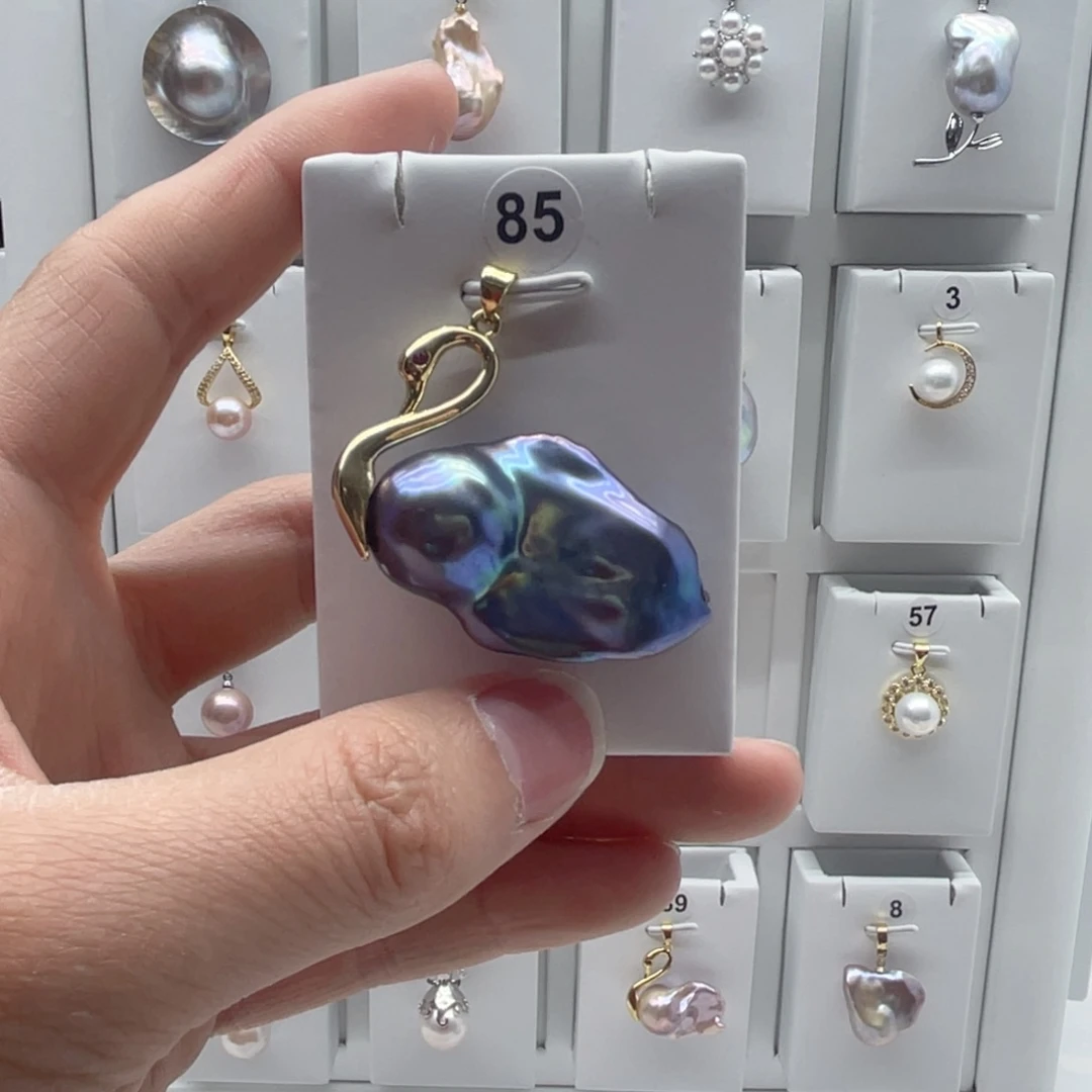 颈饰合金淡水珍珠