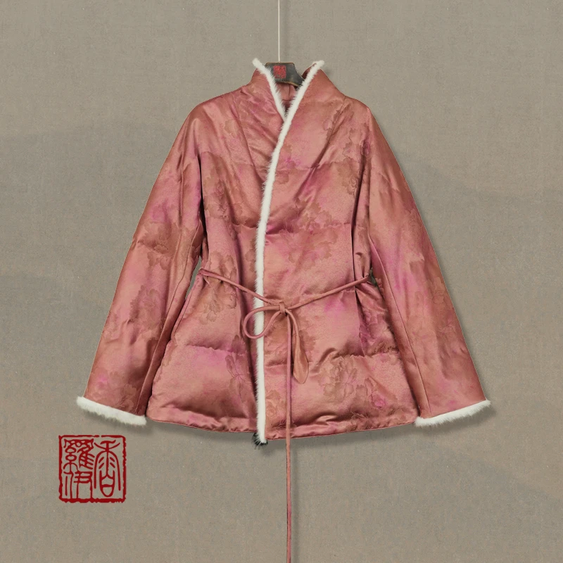 【绯绒婉裳】传统中式汉服提花上衣