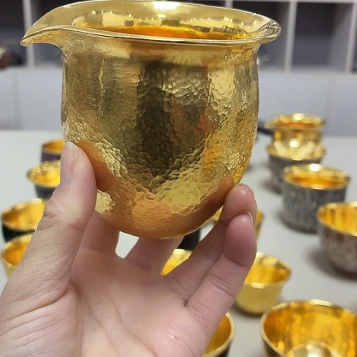 14号李小鹤里外金足金8克公道杯200毫升