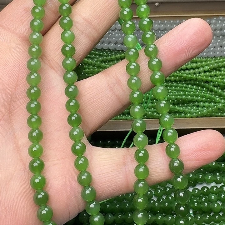 和田玉未镶嵌颈饰碧玉冰阳绿卡6 买一发一