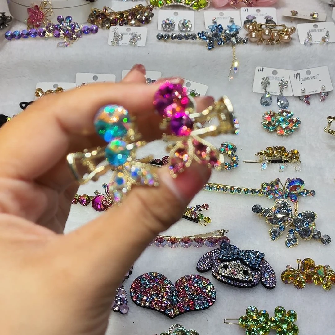 布艺铁合金发饰发夹发夹