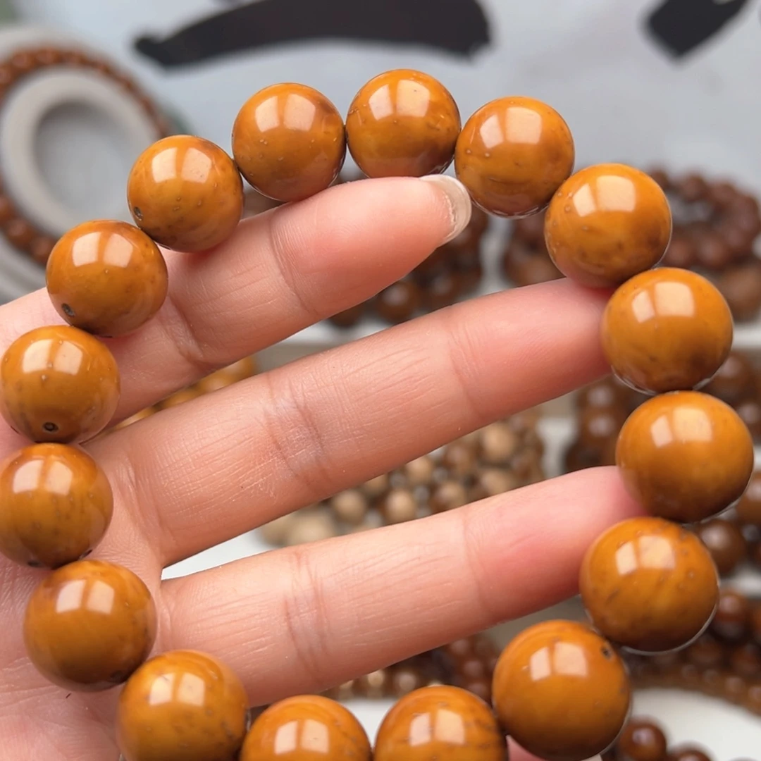 紫金鼠手串小***肉14.7光珠手串