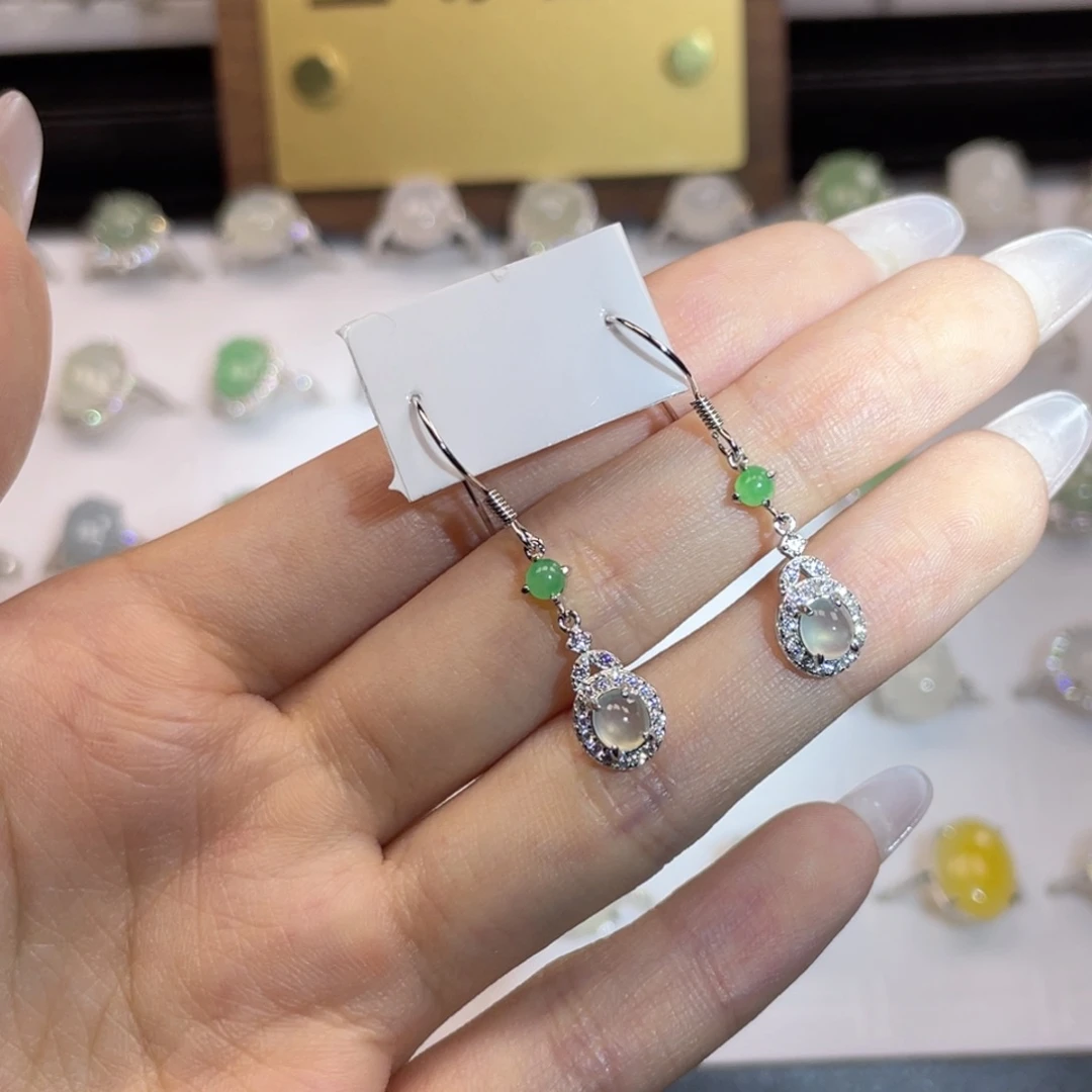 翡翠银S925镶嵌手链