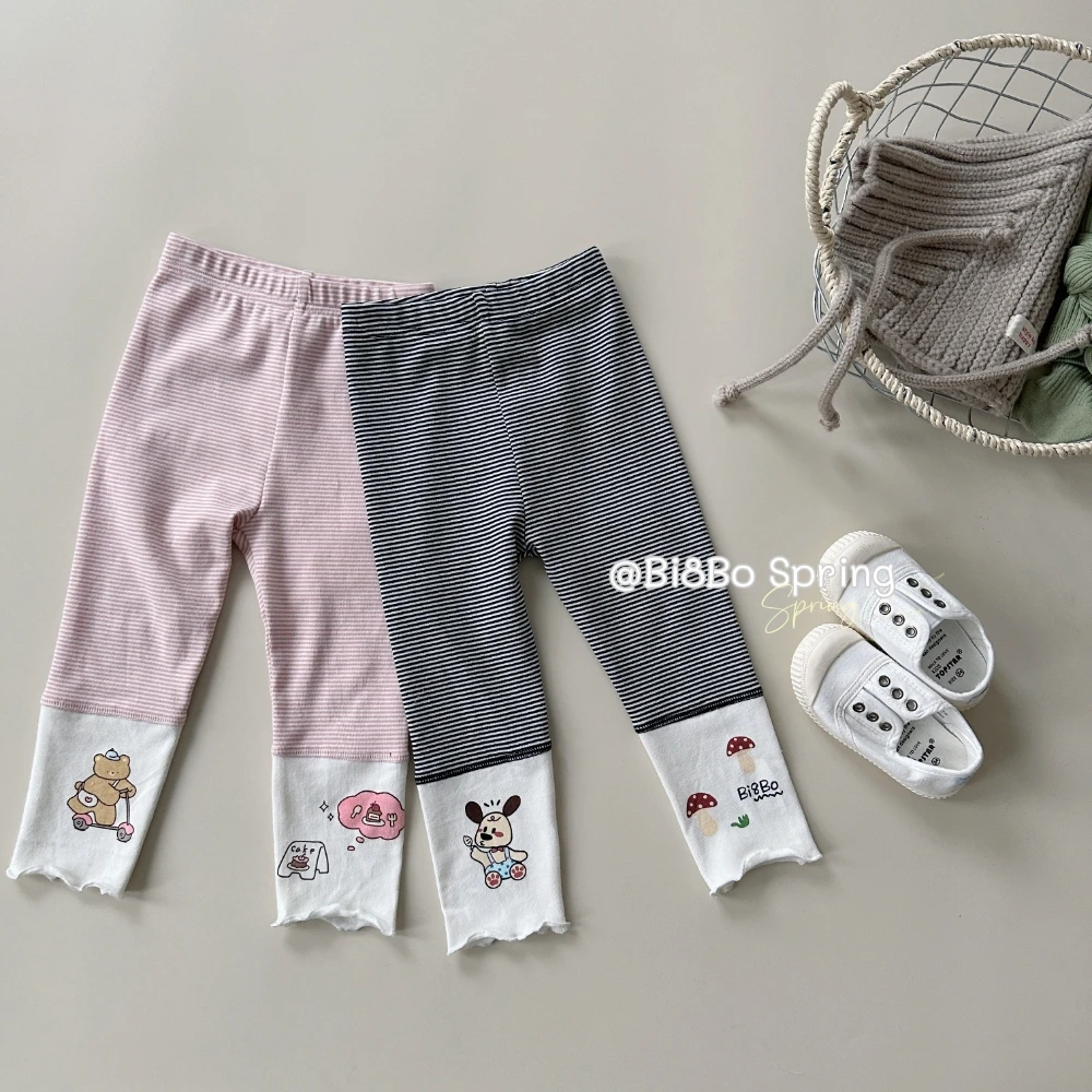 bi8bo春秋款2025新款女宝宝休闲儿童公主打底裤 31088