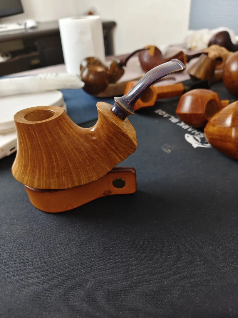 火山石楠木手工烟斗