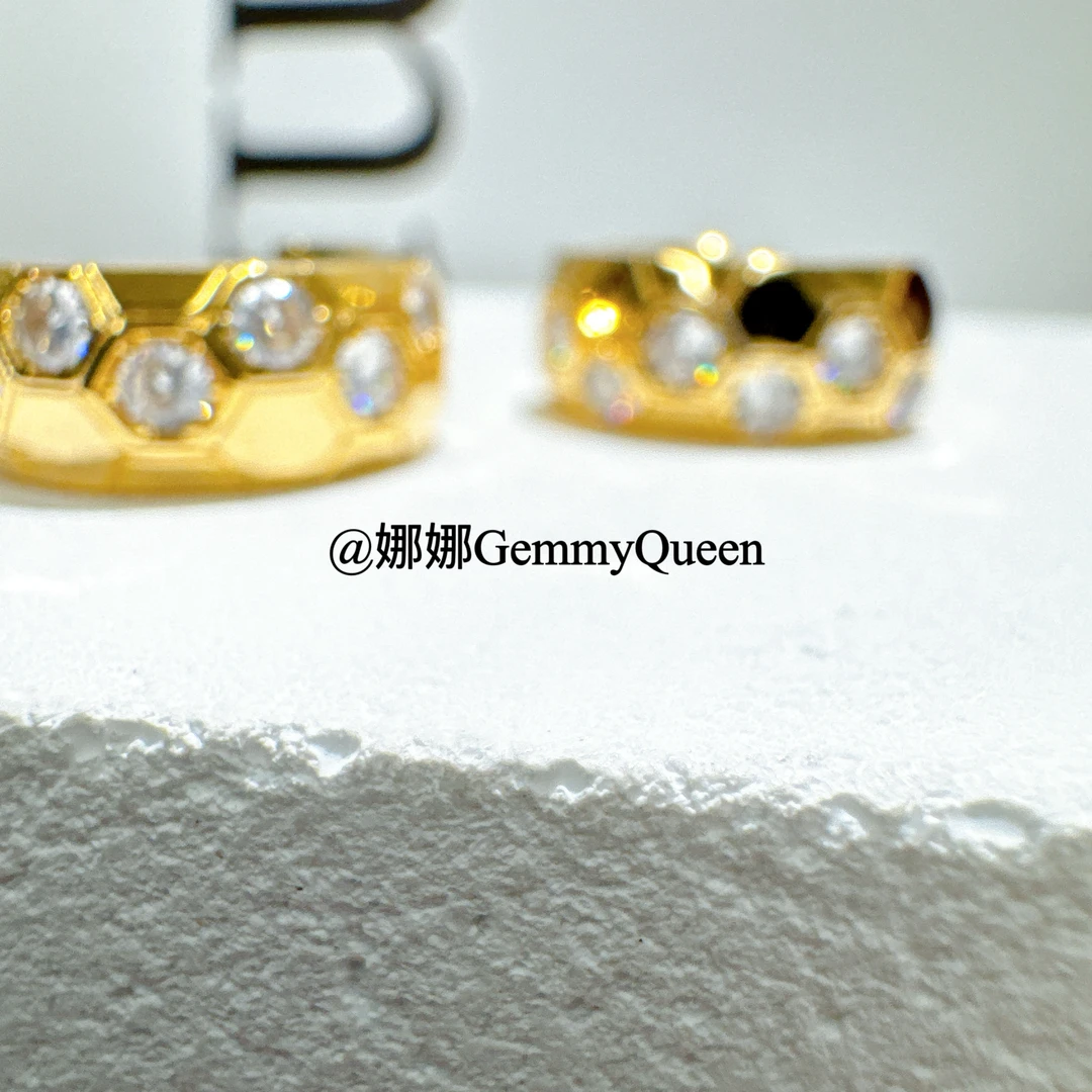 铜合金合成锆石耳饰 娜娜GemmyQueen耳环GQ02724