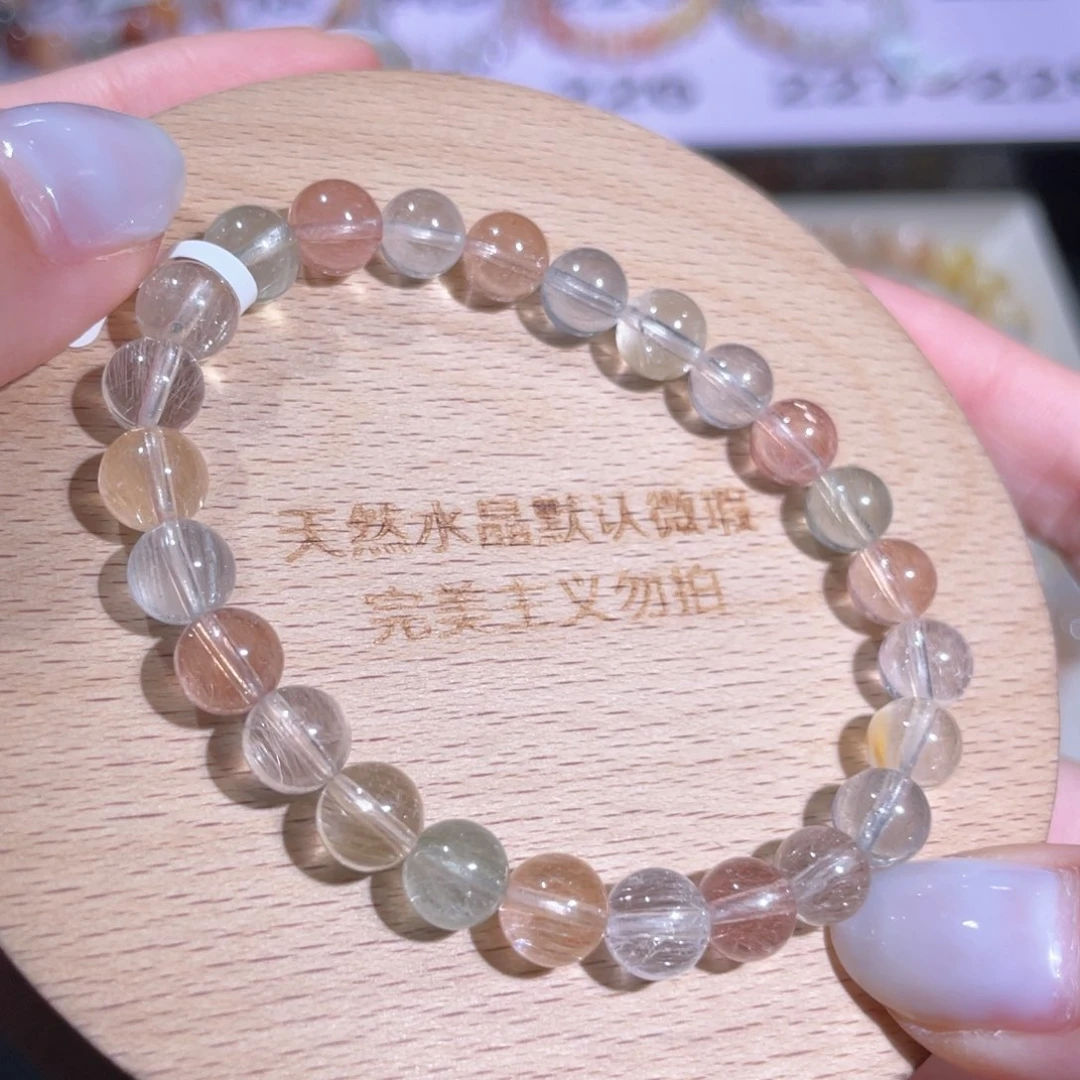 水晶手链未镶嵌222 号多样性发一 D 7mm+