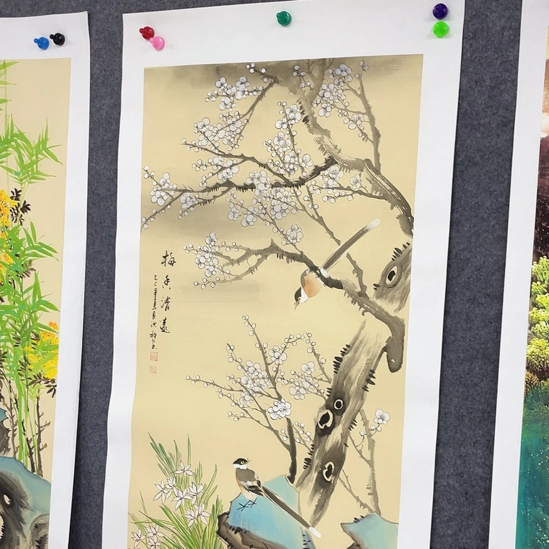 国画作品小姐姐放漏…