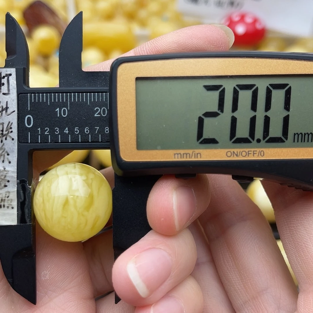 裸石琥珀未镶嵌蜜蜡圆珠鸽