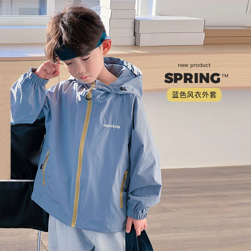 【外套，剩110，120】童装2025新品男童女童中大童潮酷上衣 杨 DZ4510