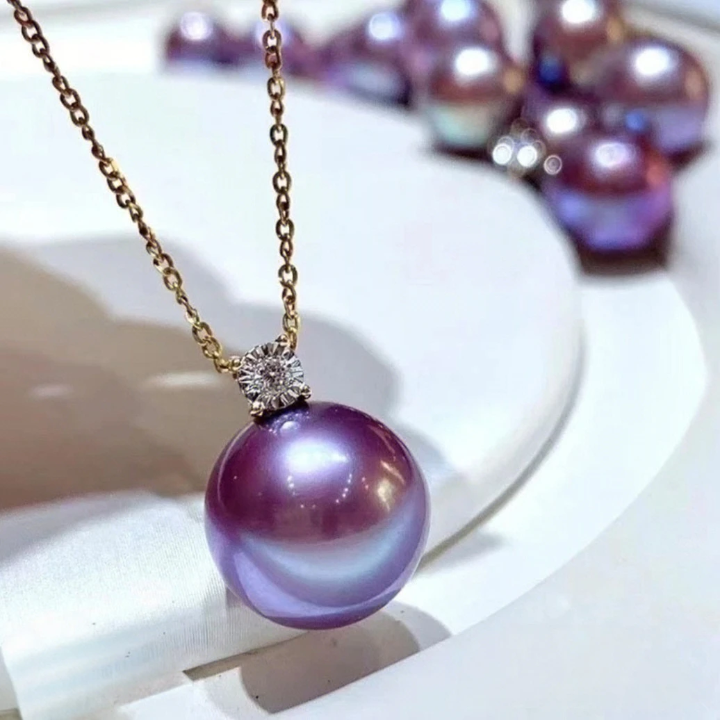 坠链均925银 【飛梵匠造•18】12-13mm九紫离火（K黄）戴妃款吊坠0022