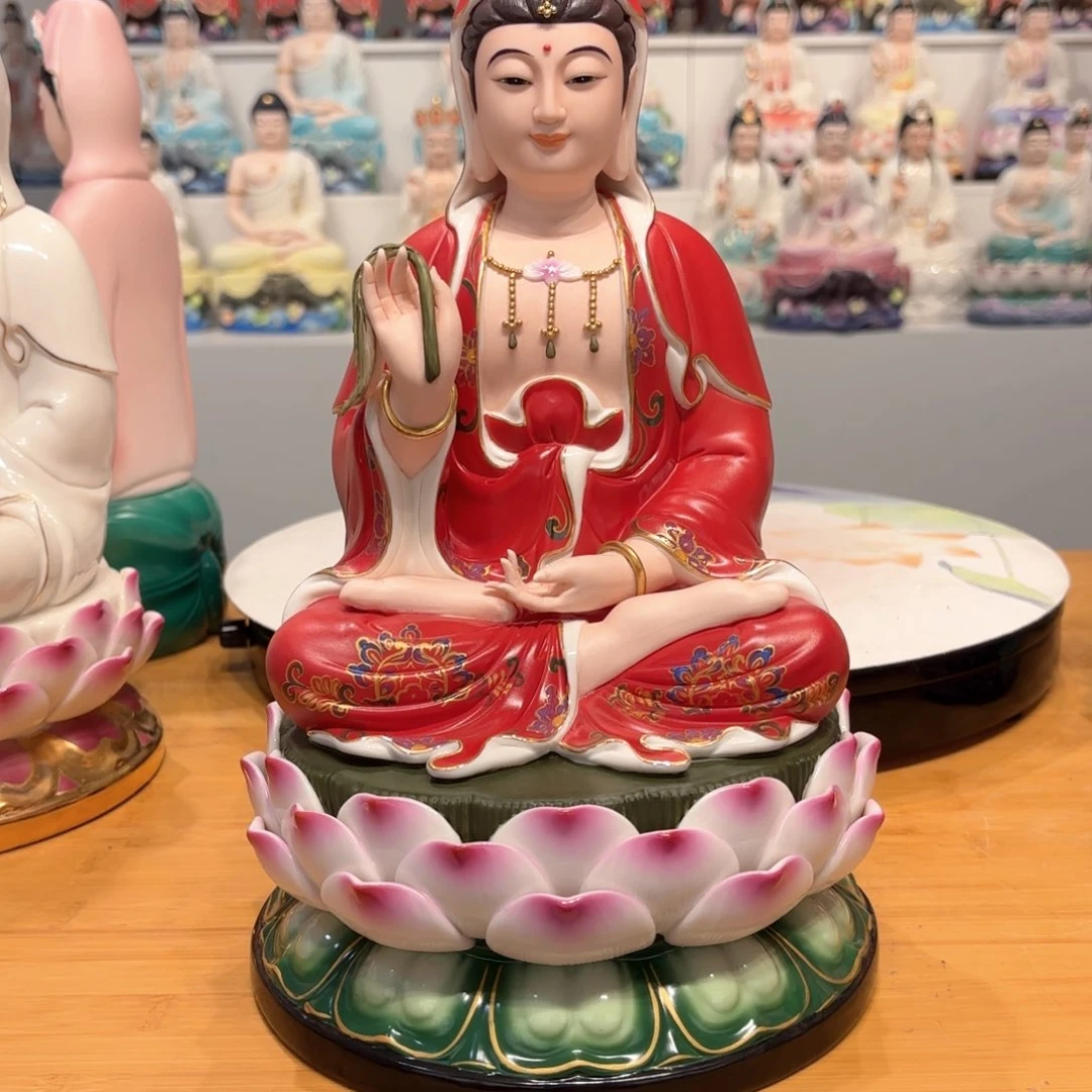 摆件明*瓷摆件观音菩萨