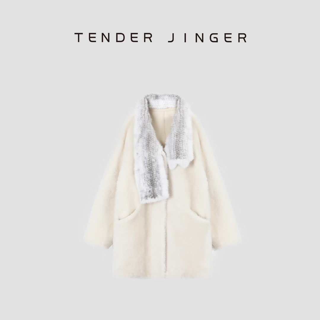 Tender Jinger【黑标】南非进口丽塔羊皮毛一体皮草T54MYY41025