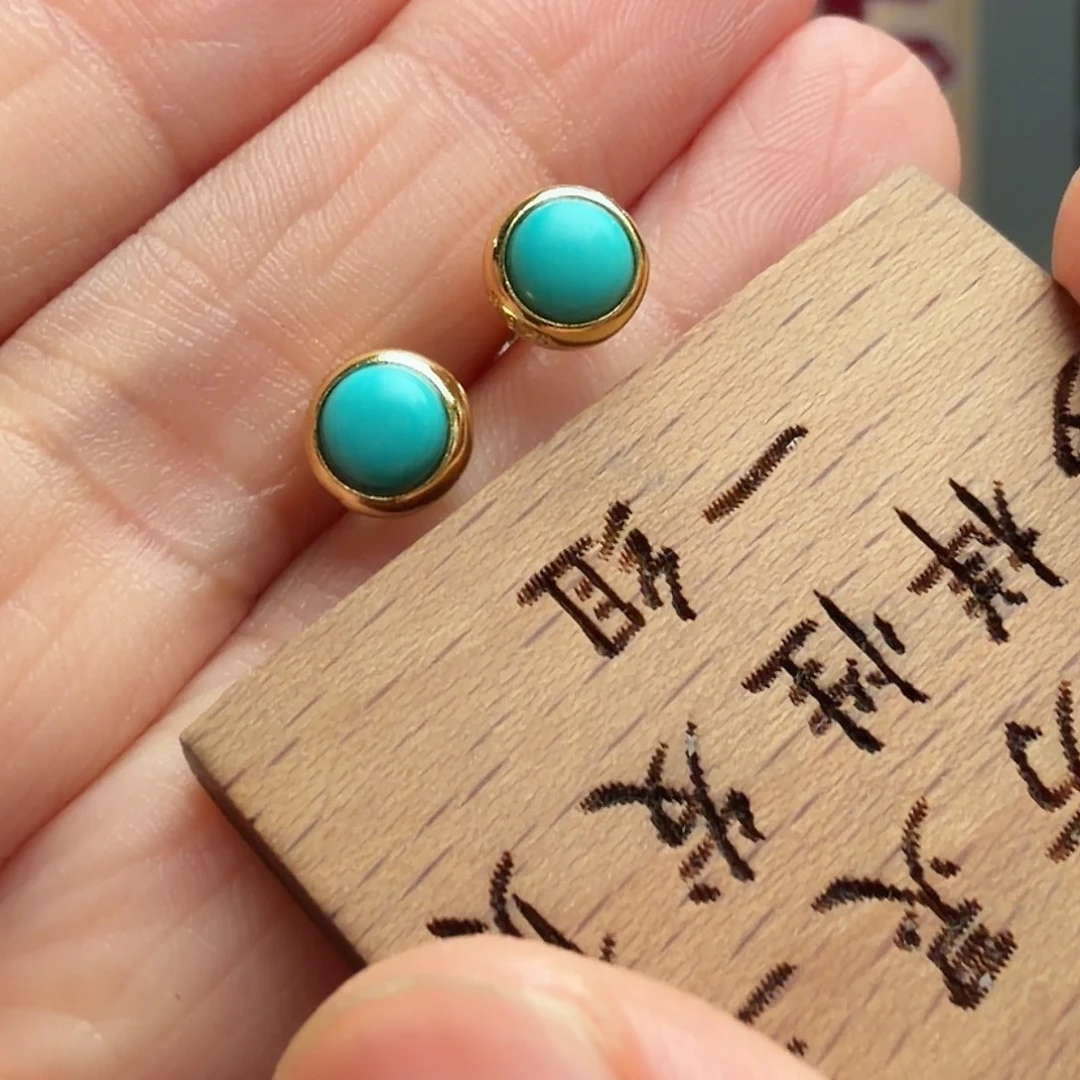 绿松石银S925镶嵌颈饰