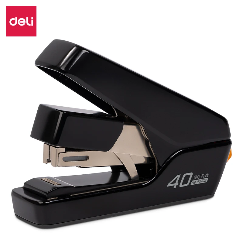 Deli/得力省力订书机订书器0370S省力订书机(黑/白)(台)