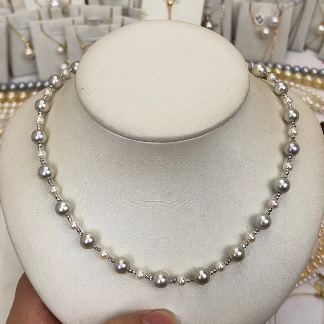 颈饰海水珍珠18K金镶嵌