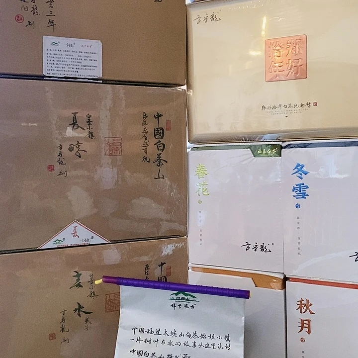 ****人方守龙有机白茶2022年春花150g