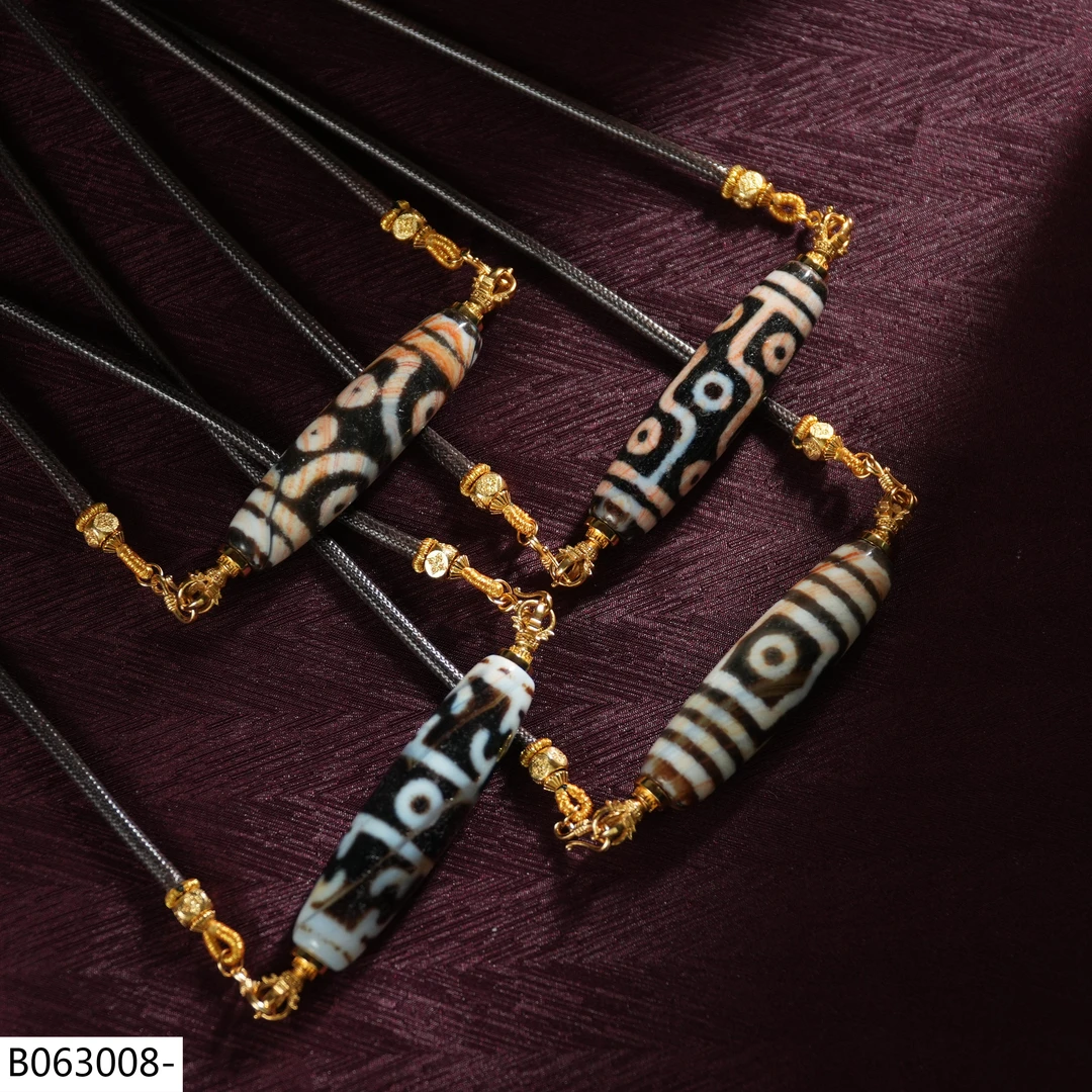 【老掌柜】多图腾爆砂玛瑙项链/B063008