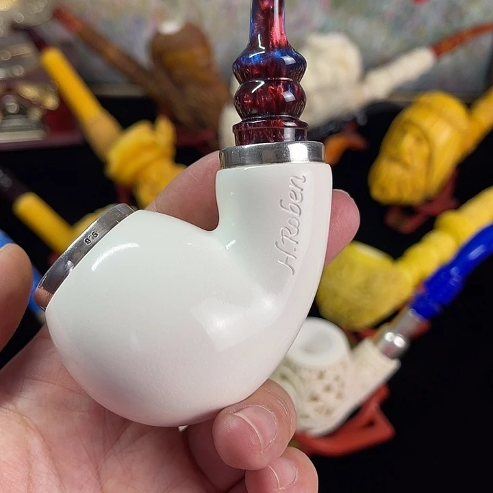 海泡石烟斗大号素面空腔苹果07