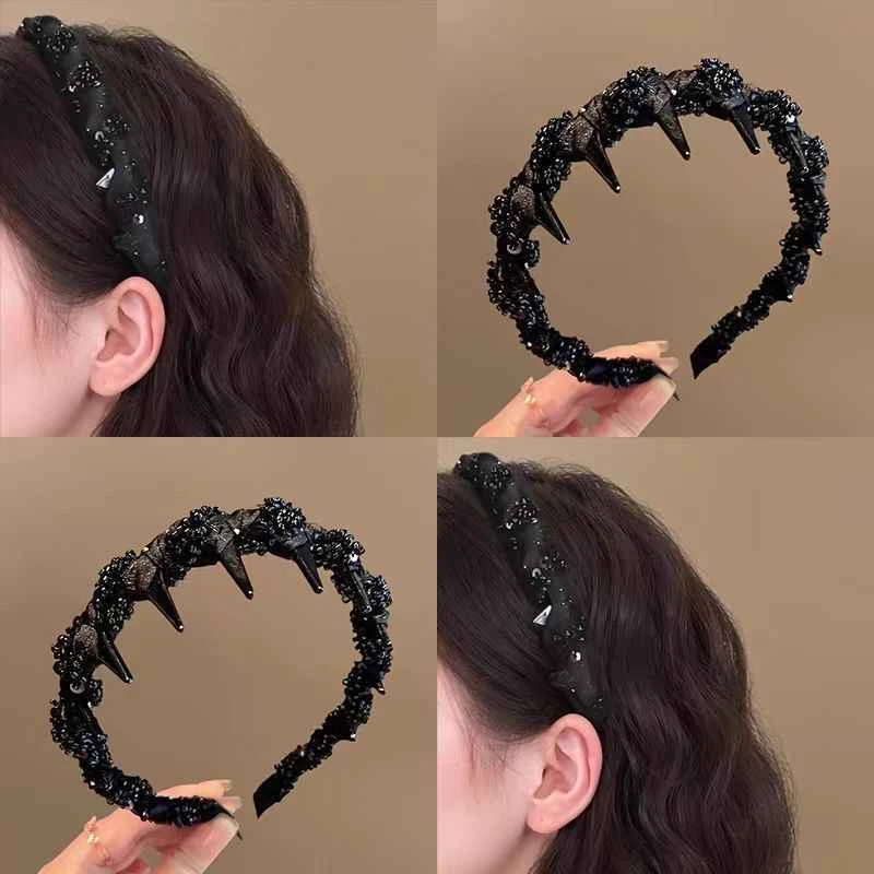 路易斯巴黎发箍王妃气质2025防滑新款带齿高颅洗脸头箍高档发饰