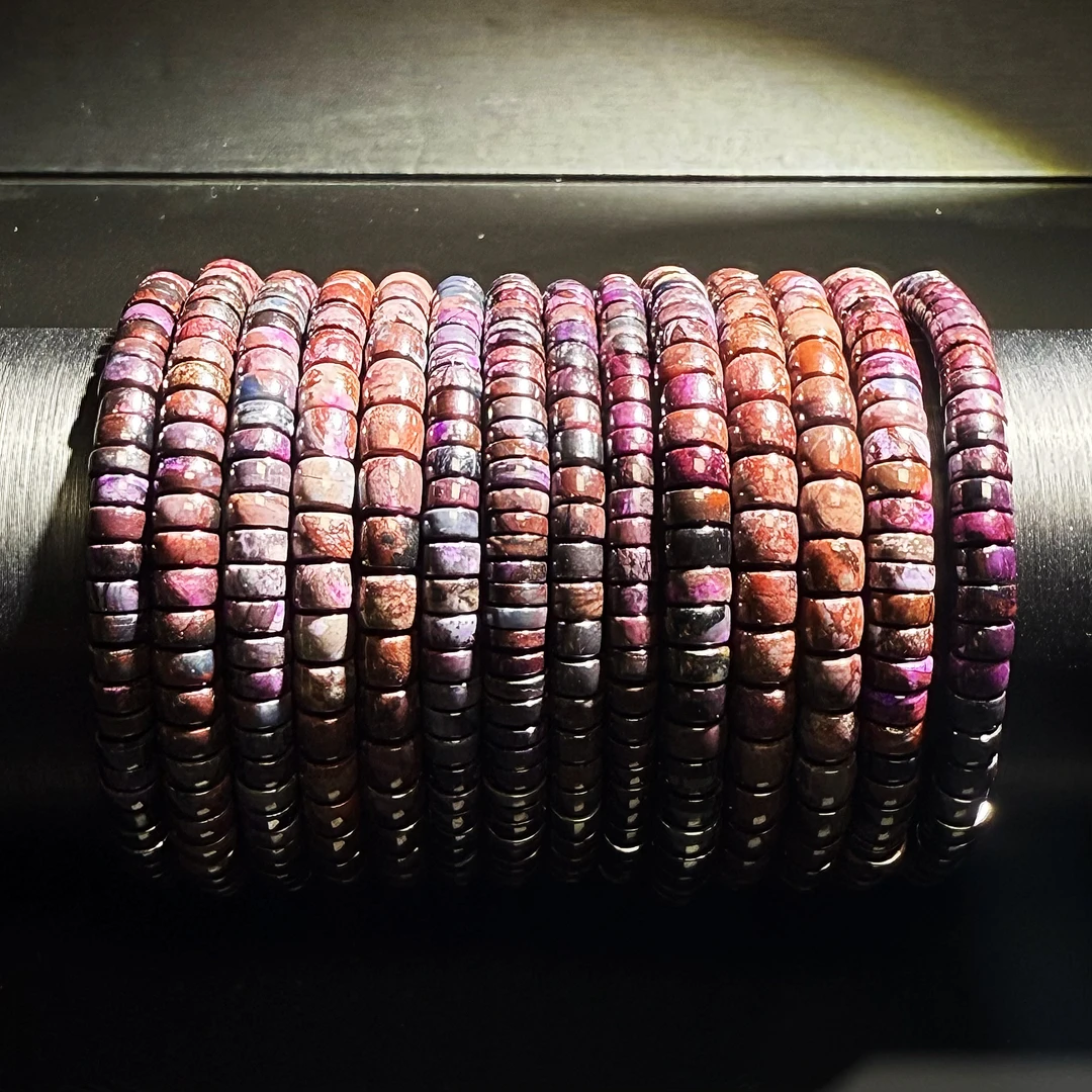 【皇后甄选】SJL999 老油紫直切单圈手串