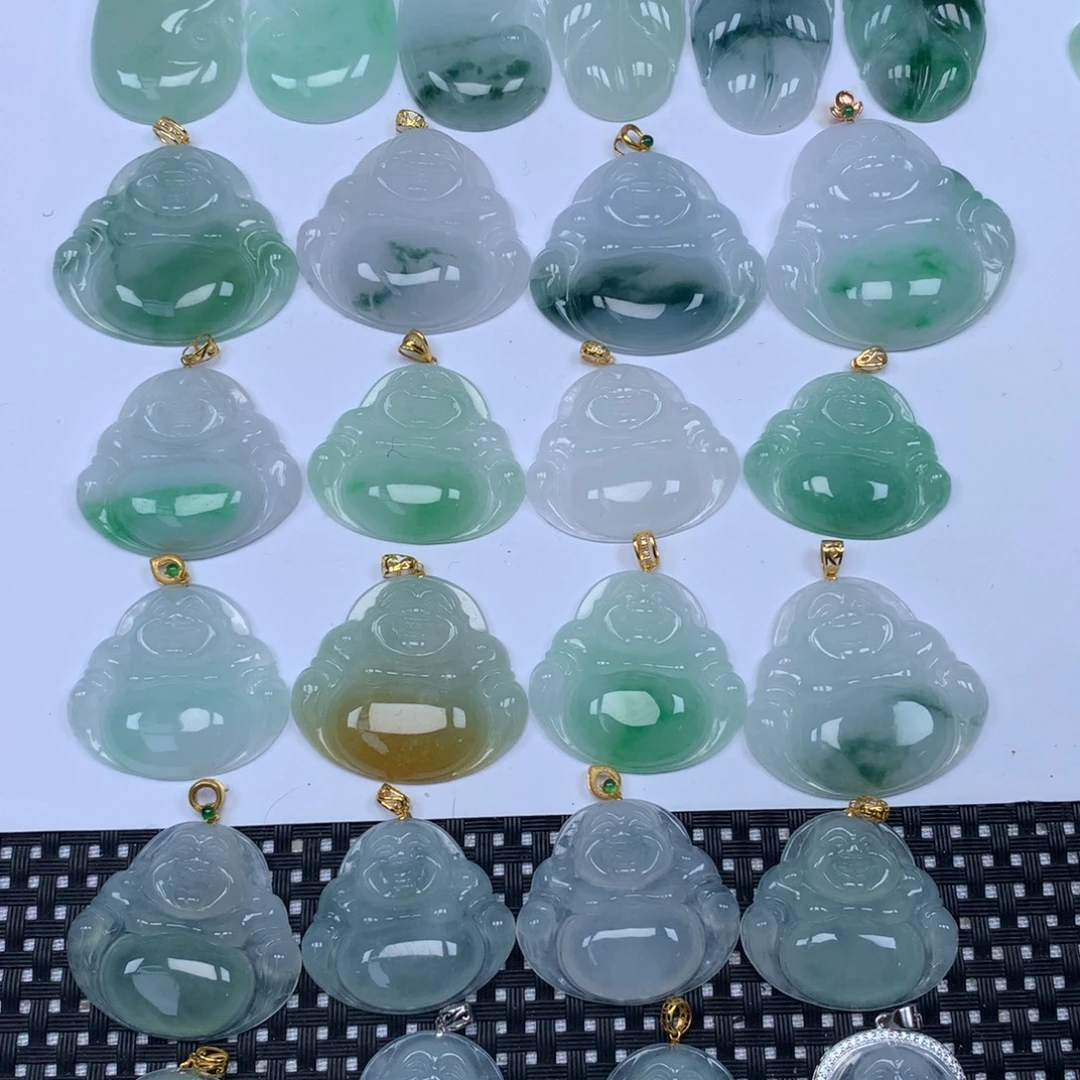 翡翠未镶嵌颈饰天然