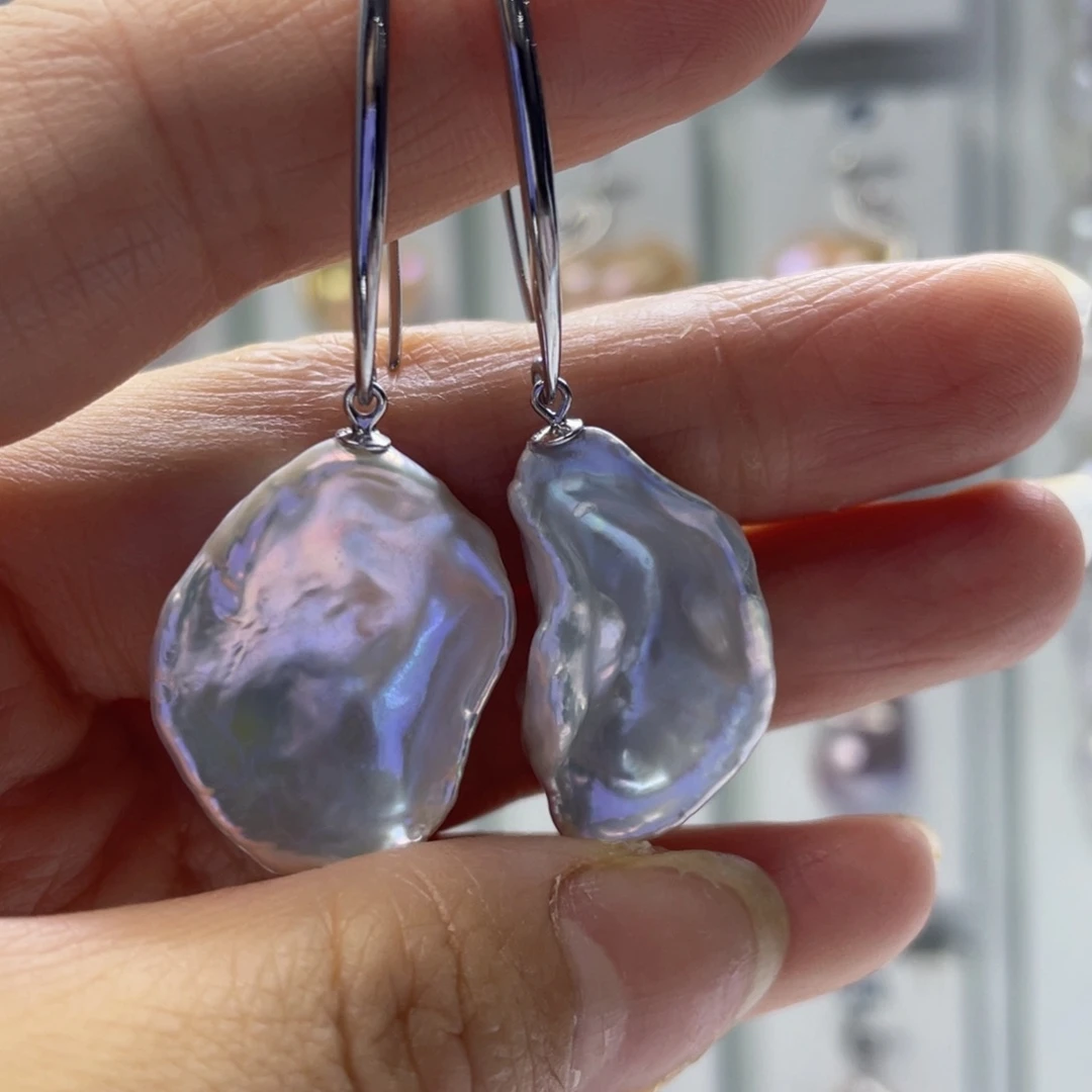 淡水珍珠银S925镶嵌颈饰我**光