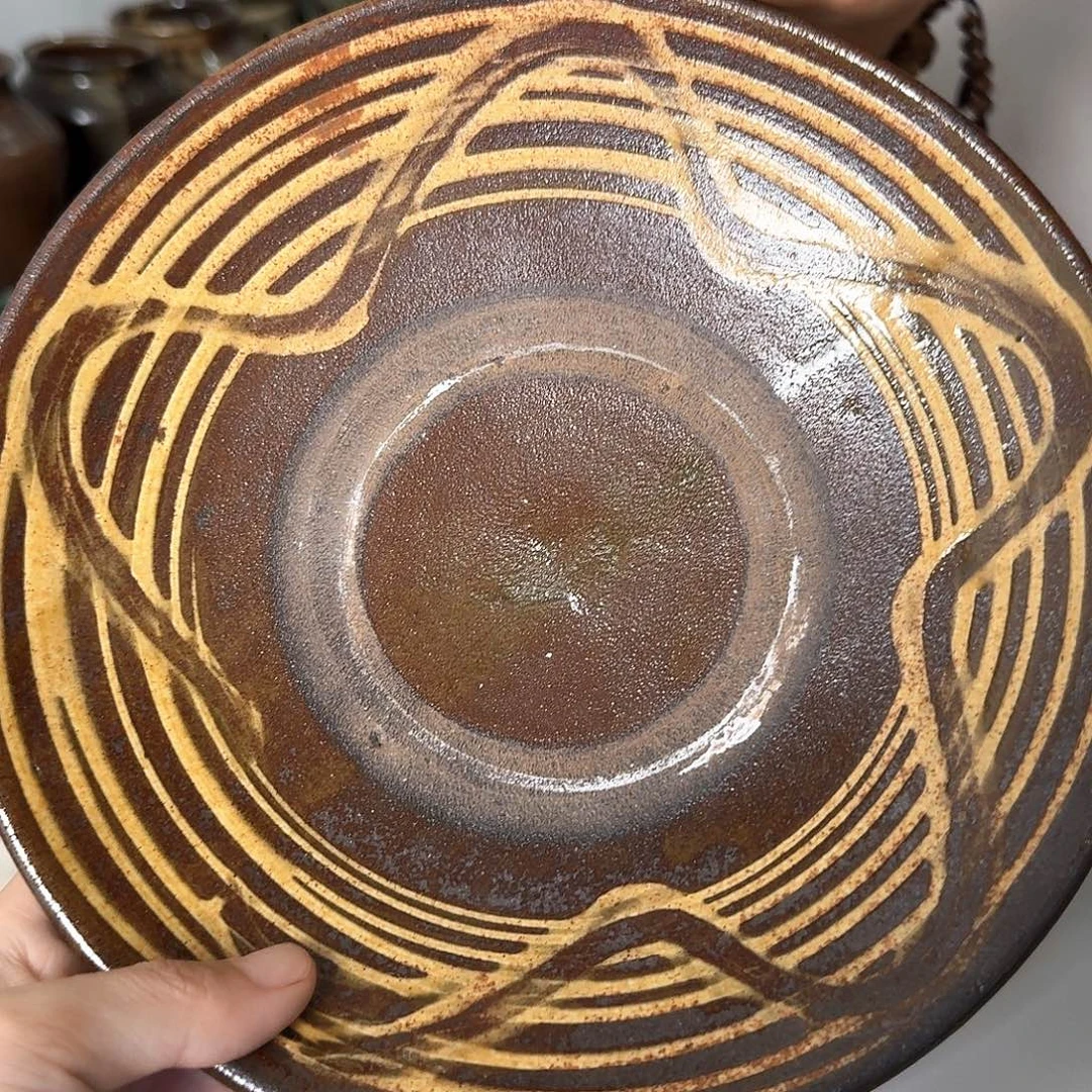 瓷片小鹿田烧20厘米盘