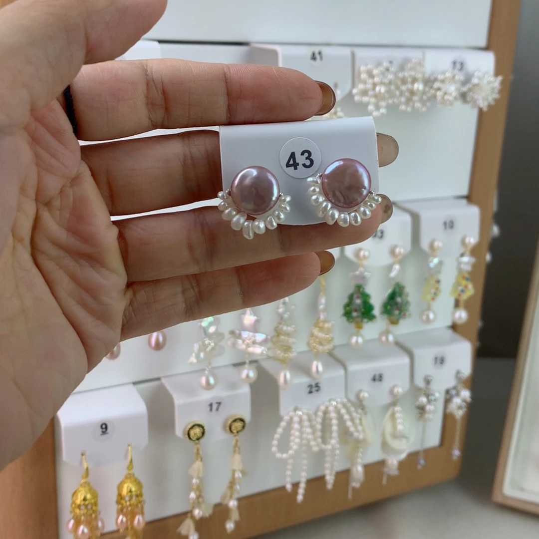 未镶嵌耳饰淡水珍珠