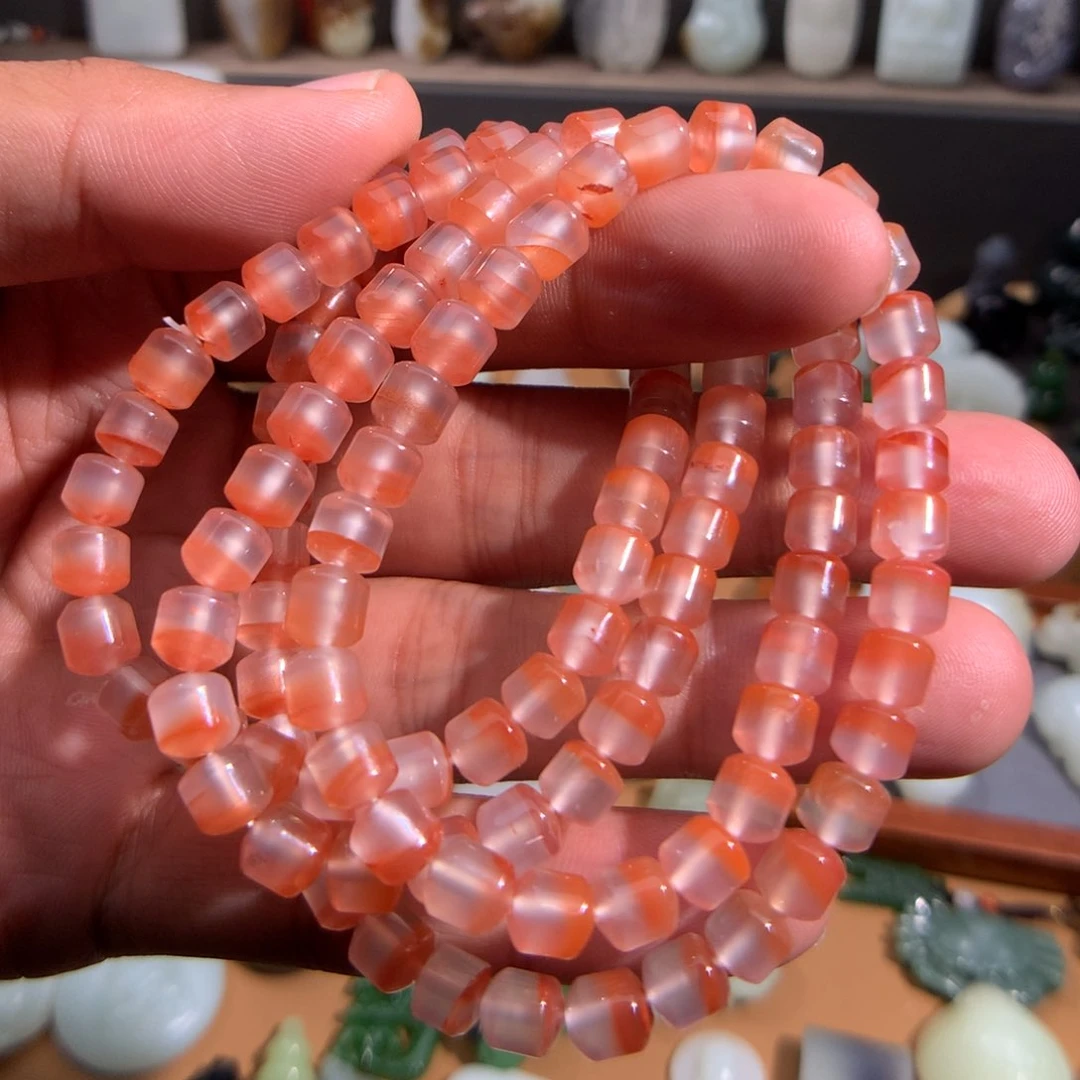 南红玛瑙手链未镶嵌