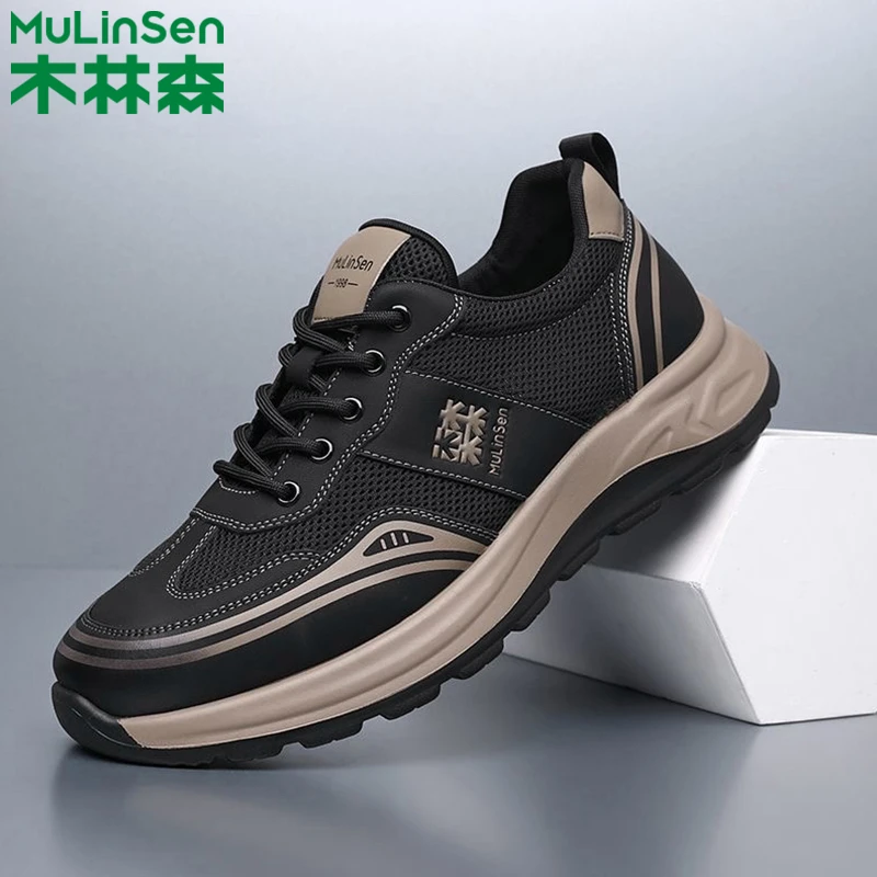 木林森男鞋夏季网鞋男透气运动休闲鞋软底时尚男士跑步鞋子男潮鞋