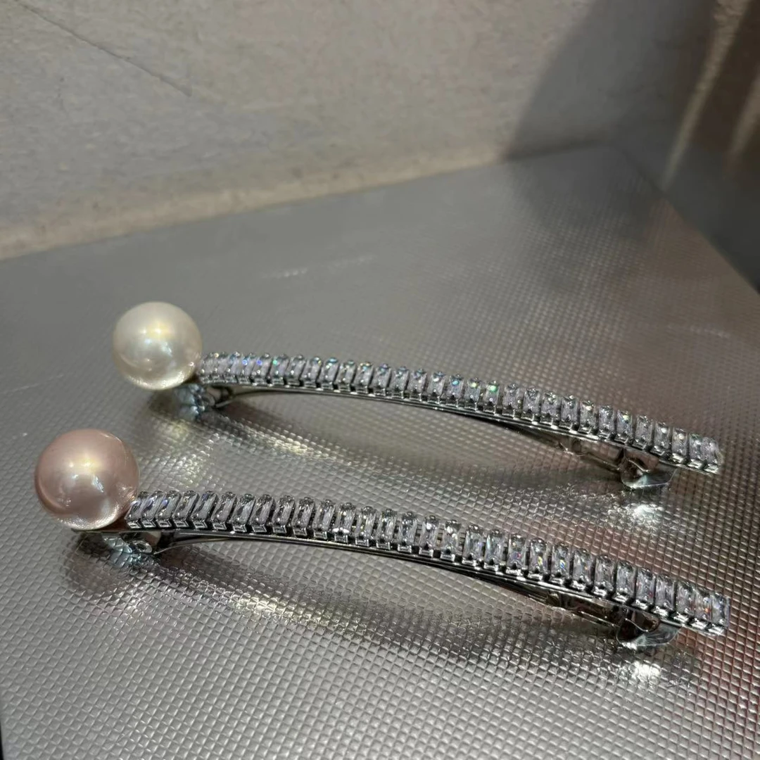 时尚精致百搭闪闪珠珠弹簧夹发夹Y933