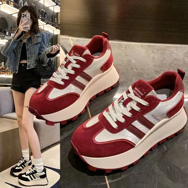 2306断码女鞋时尚百搭秋季学生轻底跑步鞋休闲阿甘鞋女运动鞋