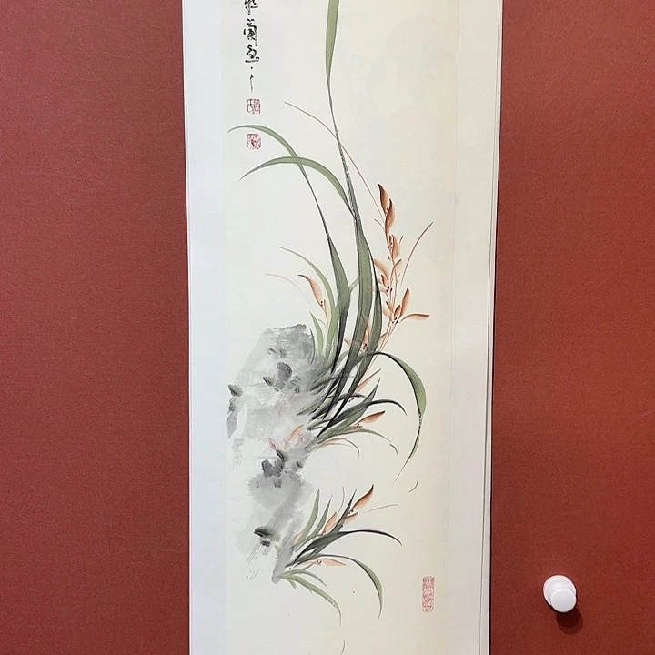 国画听兰老师花鸟