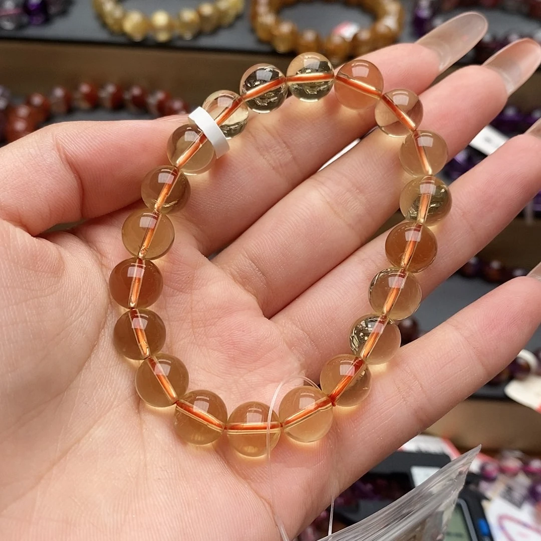 未镶嵌手串水晶HS002黄水晶9+