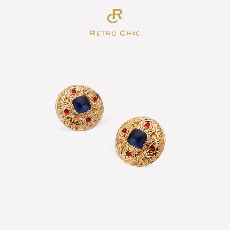 铜合金耳饰 RC RETRO CHIC 意大利复古时尚首饰 拜占庭皇后耳钉