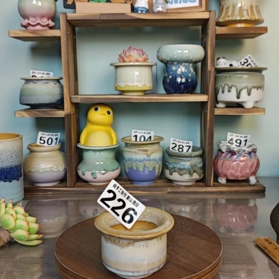 景德镇手工陶瓷盆 口6