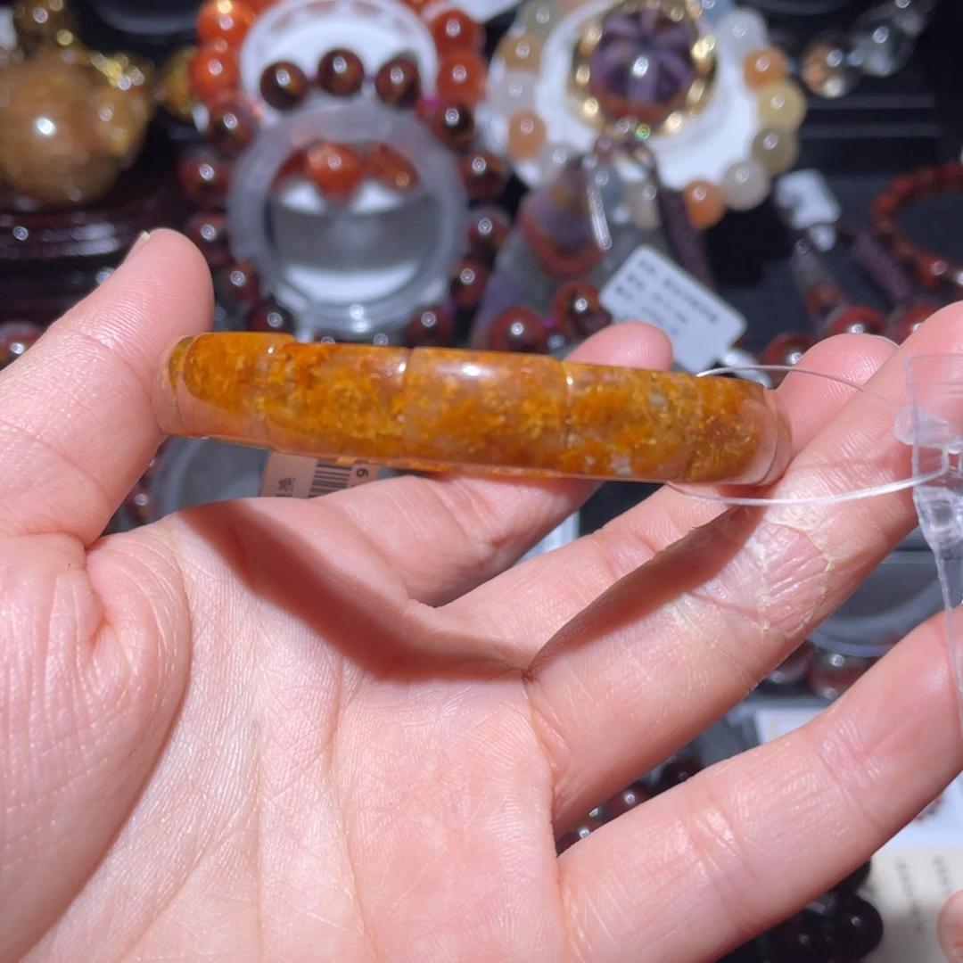 未镶嵌手链水晶钛金花手牌单圈