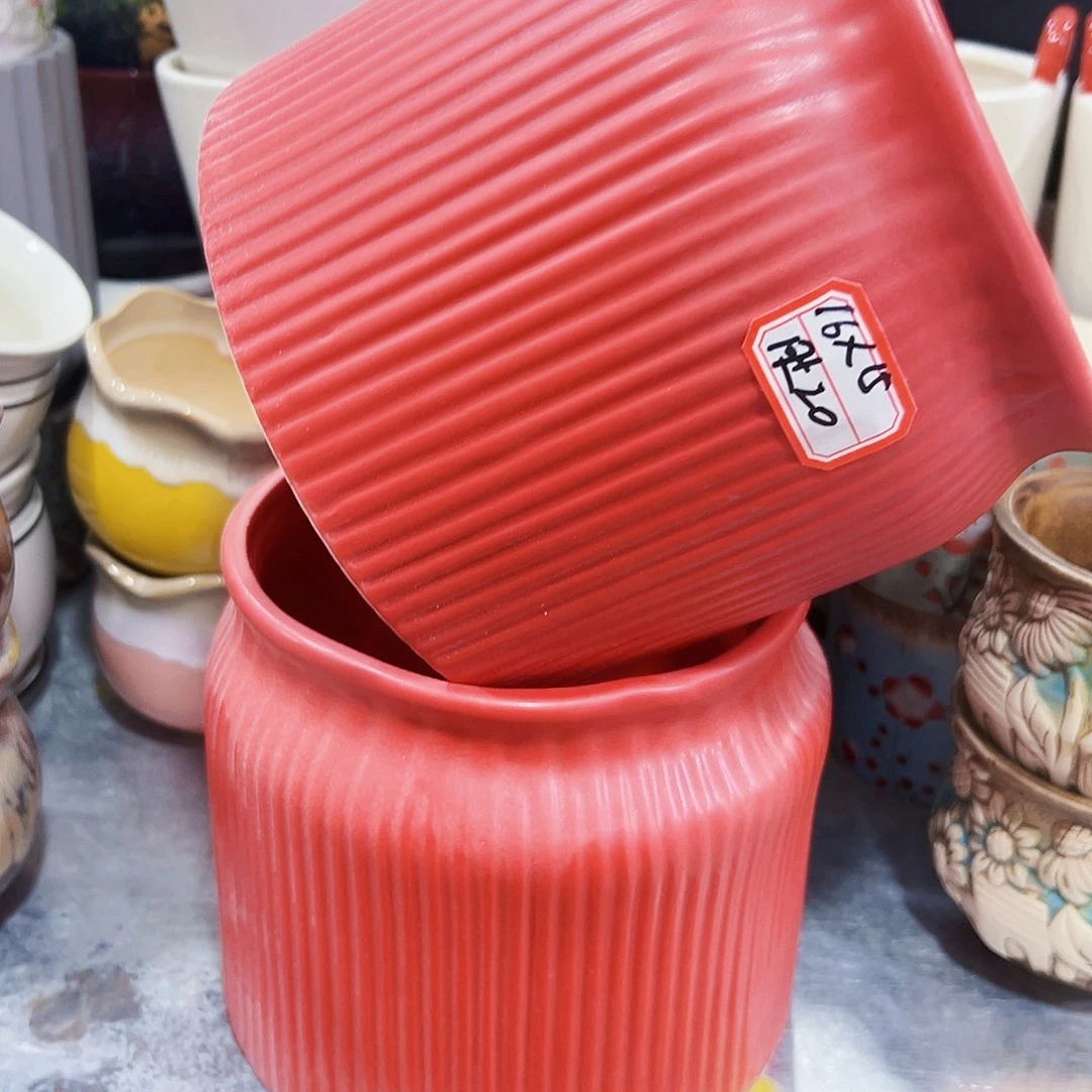 外贸尾单陶瓷花盆凑单10米包邮