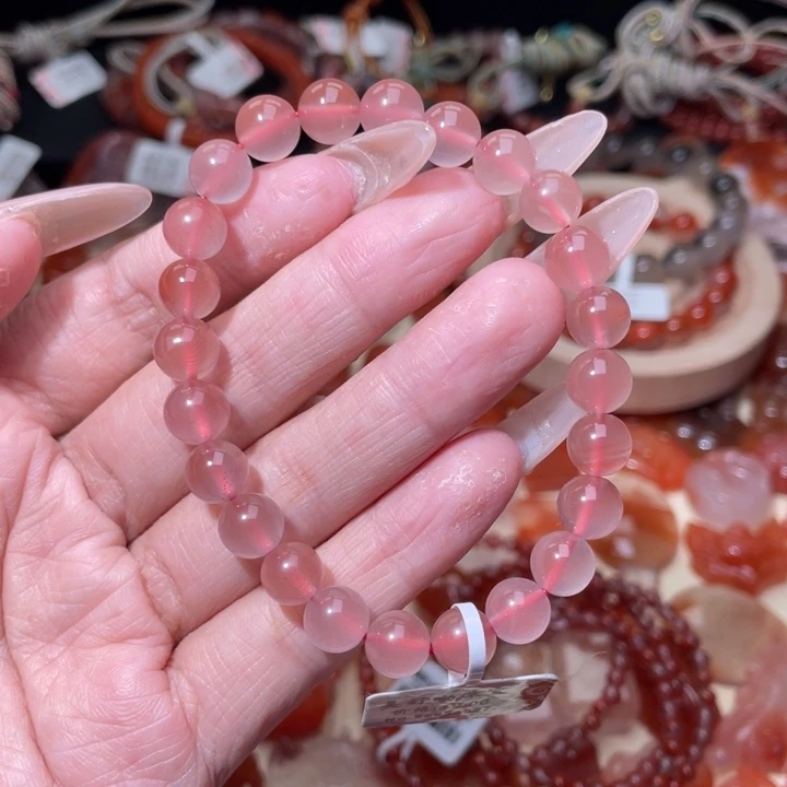 南红玛瑙冰飘单圈8mm未镶嵌海****?1981