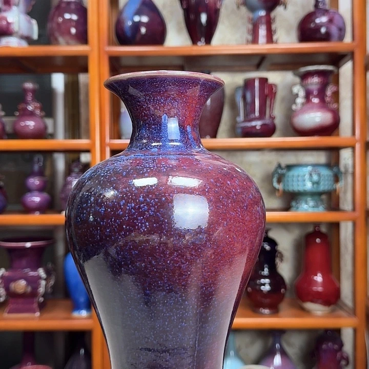 陶摆件神垕钧瓷花瓶摆件