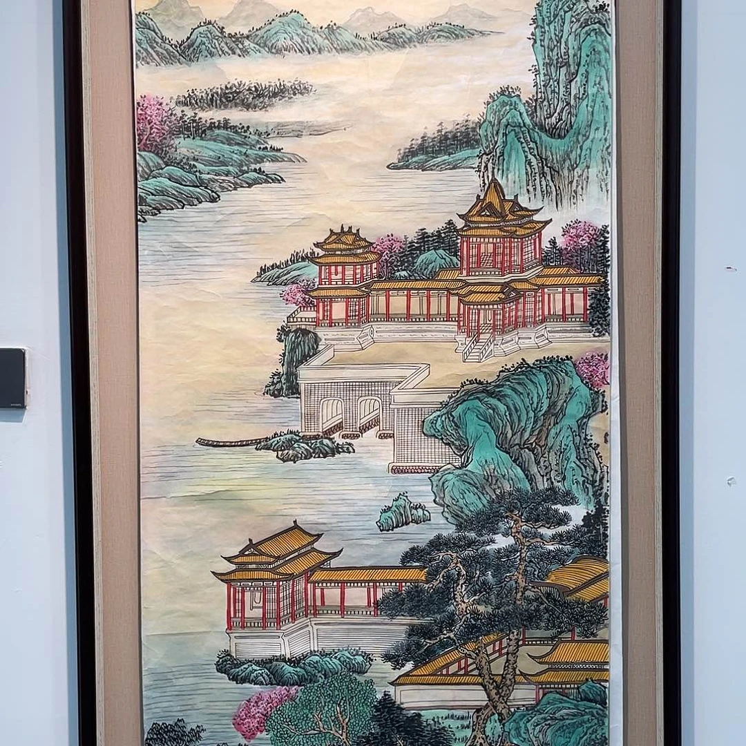 国画凌行志手绘作品
