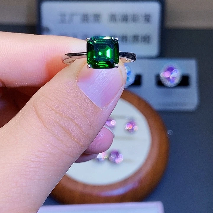戒指碧玺银S925镶嵌