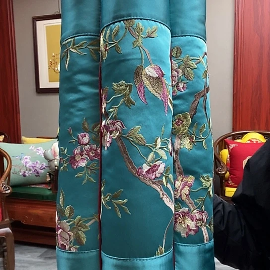 福利现货梅花扶手枕 湖蓝色