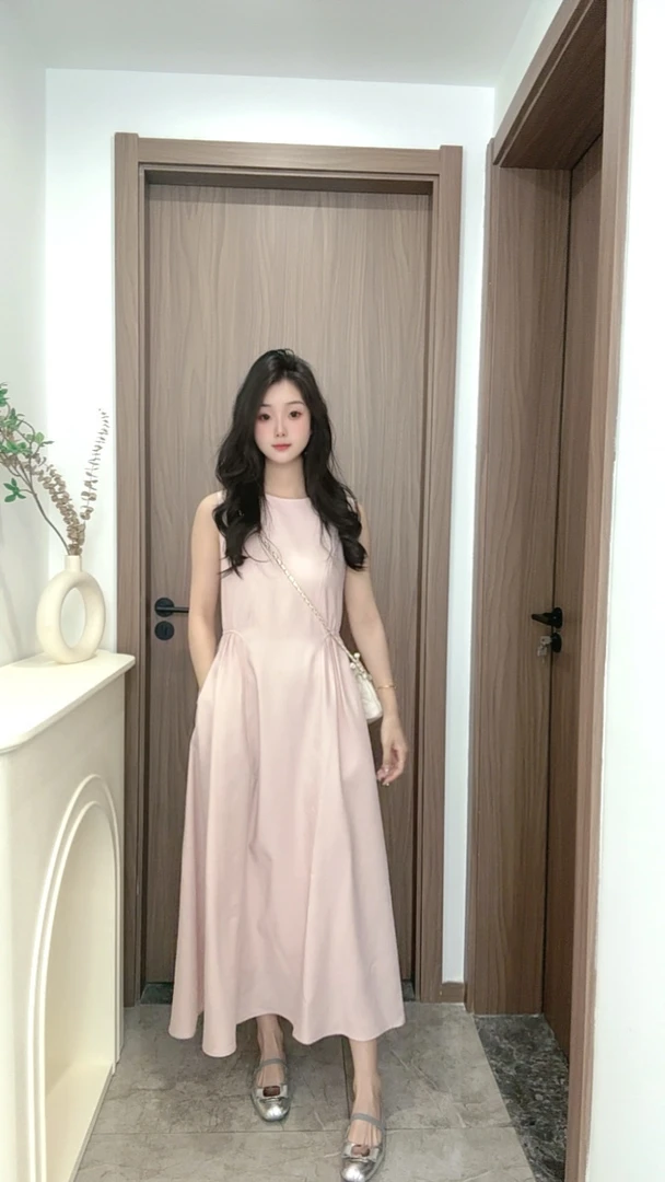 【DA BAO】轻奢显瘦无袖连衣裙女新款背心裙流行的爆款裙子9020