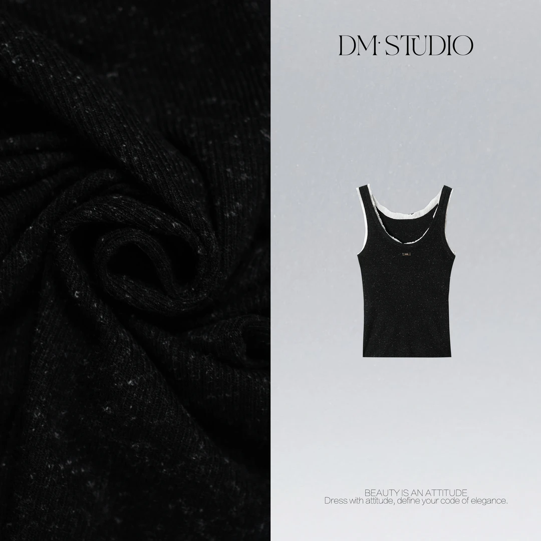 DEDM•STUDIO/精致减龄显瘦100%美丽诺羊毛背心内搭2508BX/65356A