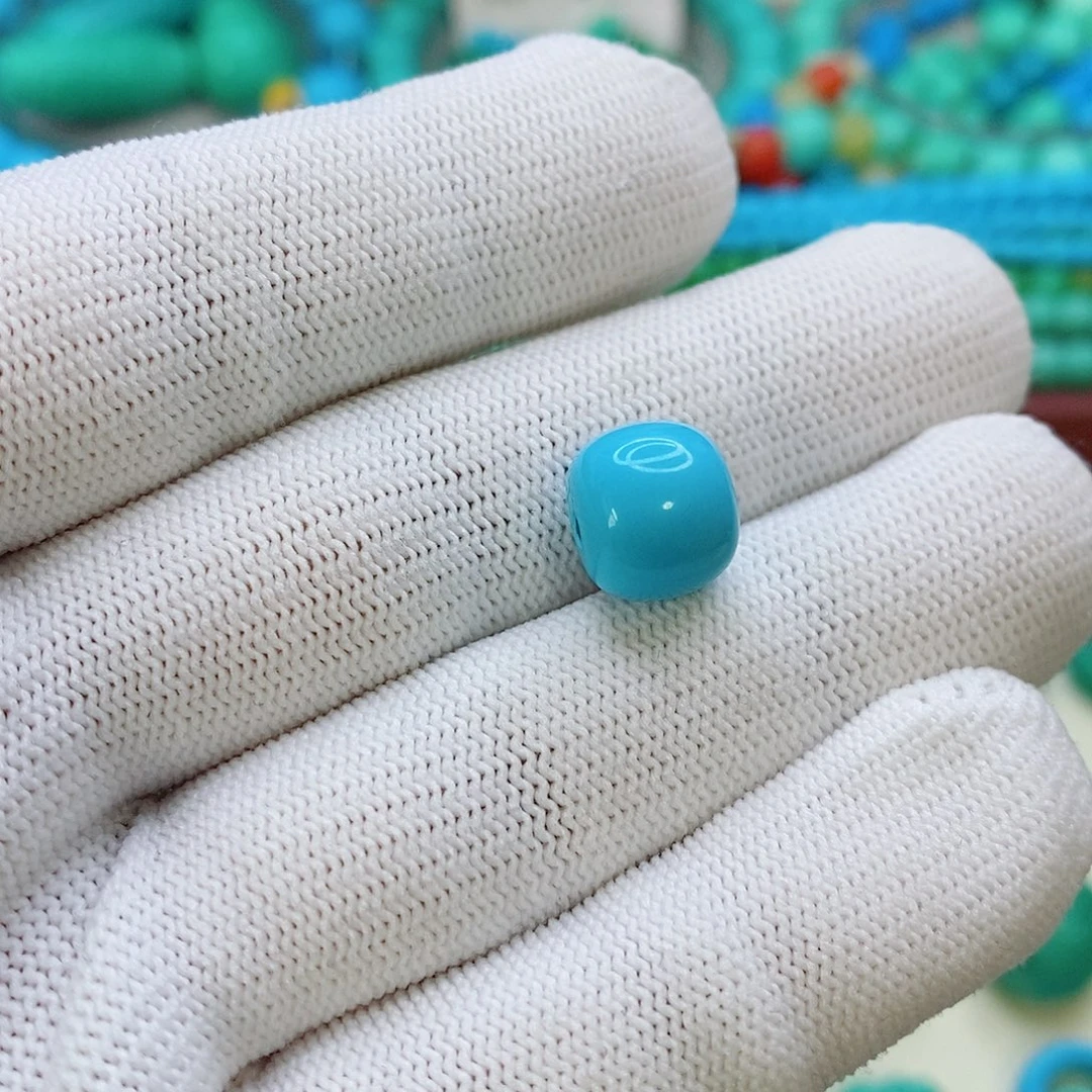 卡10mm老型珠一颗浅蓝色